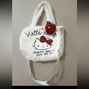 Hello Kitty Plush Purse-Sanrio-New